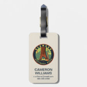 Nationaal park Redwood Bagagelabel (Achterkant verticaal)