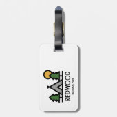 Nationaal park Redwood Bagagelabel (Achterkant verticaal)