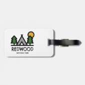 Nationaal park Redwood Bagagelabel (Achterkant horizontaal)