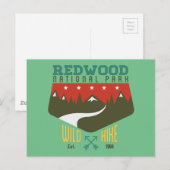 Nationaal park Redwood Briefkaart (Voorkant / Achterkant)