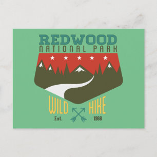 Nationaal park Redwood Briefkaart