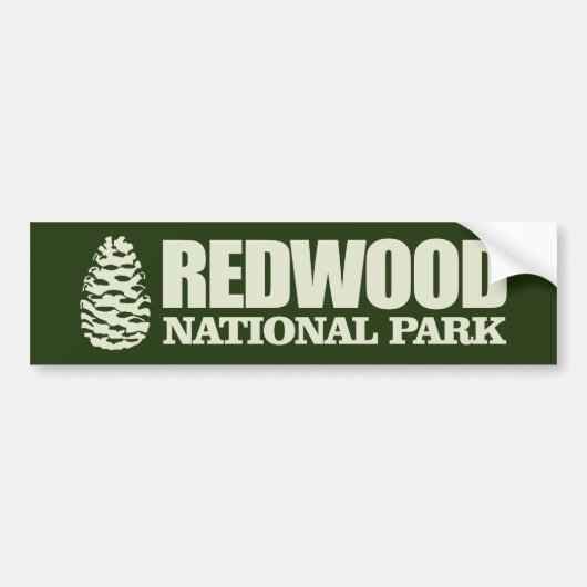 Nationaal park Redwood Bumpersticker (Voorkant)