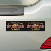 Nationaal park Redwood Bumpersticker (Op auto)