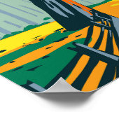 Nationaal park Redwood Chandelier Tree  Poster (Hoek)