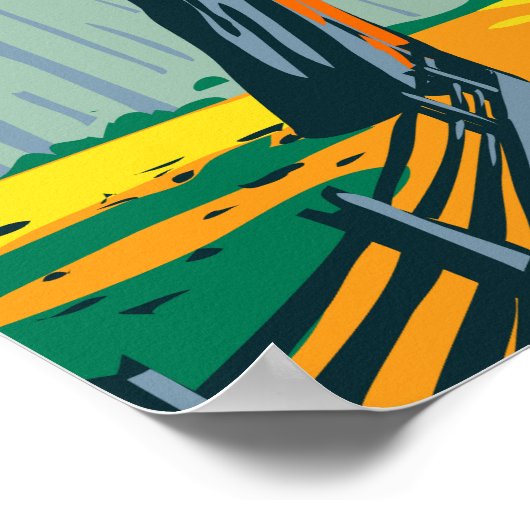 Nationaal park Redwood Chandelier Tree Poster (Hoek)