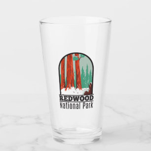Nationaal park Redwood in Winter Californië Glas