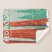 Nationaal park Redwood in Winter Californië  Sherpa Deken (Voorkant (horizontaal))