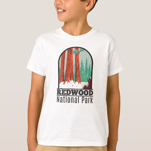 Nationaal park Redwood in Winter Californië  T-shirt (Voorkant)