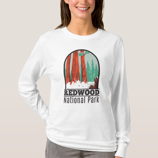 Nationaal park Redwood in Winter Californië  T-shirt (Voorkant)
