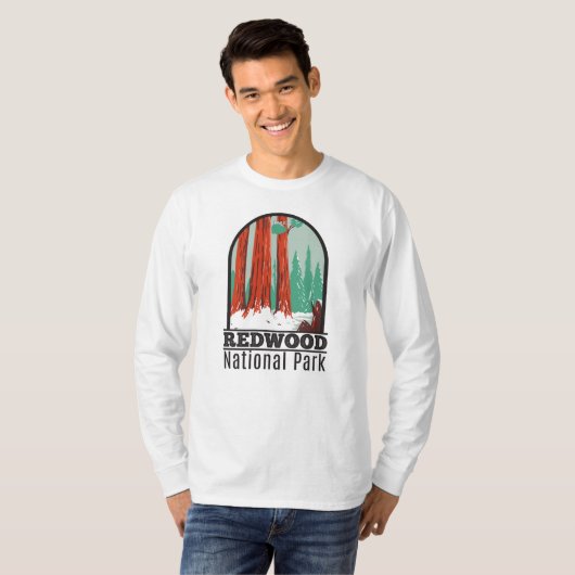 Nationaal park Redwood in Winter Californië  T-shirt (Voorkant volledig)