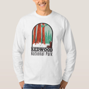 Nationaal park Redwood in Winter Californië T-shirt