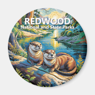 Nationaal park Redwood Kleurrijk dier Schattige ot Magneet