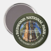Nationaal park Redwood Magneet (Voorkant / Achterkant)