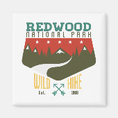 Nationaal park Redwood Magneet (Voorkant)