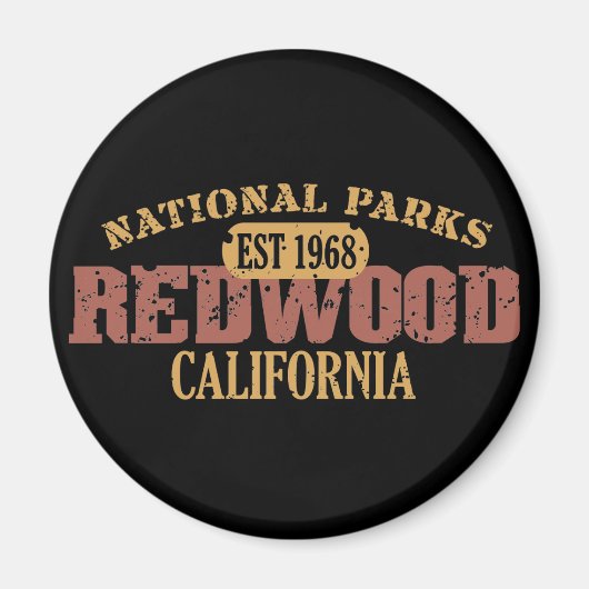Nationaal park Redwood Magneet (Voorkant)