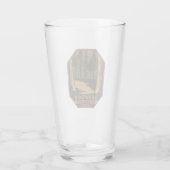 Nationaal park Redwood Minimale Retro Emblem Glas (Achterkant)