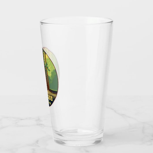Nationaal park Redwood Pint Glass Glas (Links)