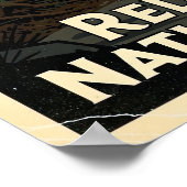 Nationaal park Redwood Retro Poster (Hoek)