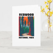 Nationaal park Redwood, roodbaars Kaart (Gele Bloem)