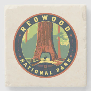 Nationaal park Redwood Stenen Onderzetter