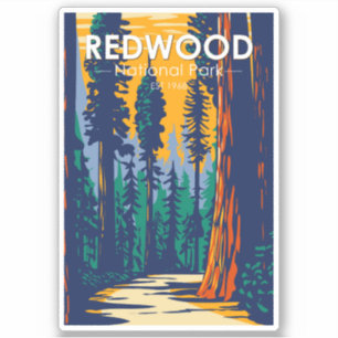 Nationaal park Redwood  Sticker