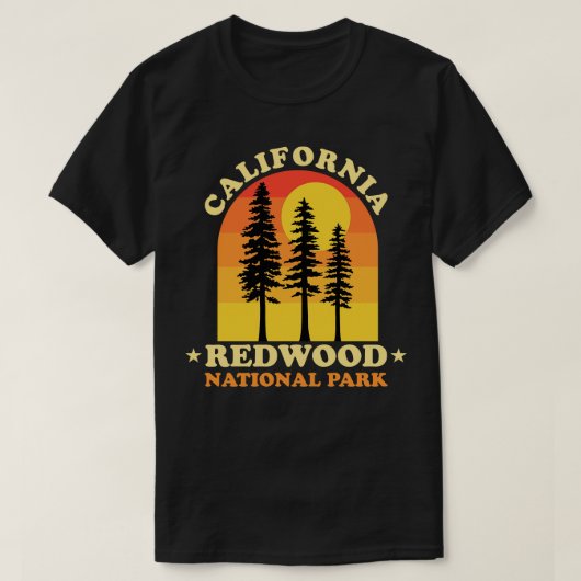 Nationaal park Redwood T-shirt (Design voorkant)