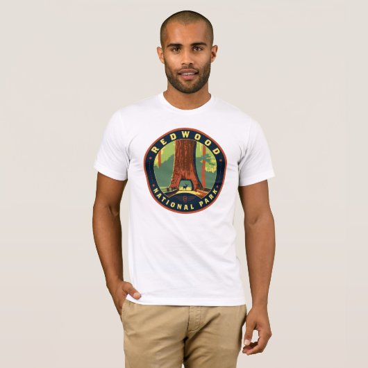 Nationaal park Redwood T-shirt (Voorkant volledig)