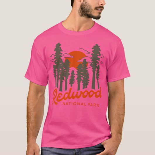 Nationaal park Redwood T-shirt (Voorkant)