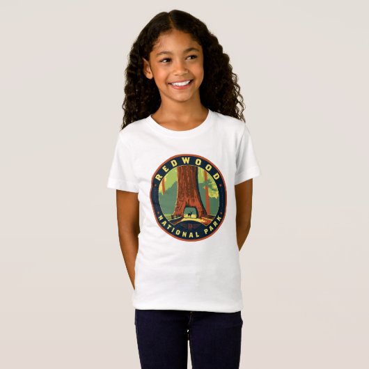 Nationaal park Redwood T-shirt (Voorkant volledig)