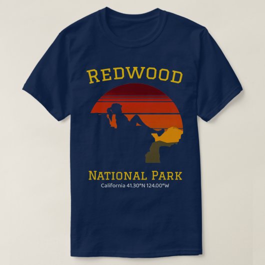 Nationaal park Redwood  T-shirt (Design voorkant)