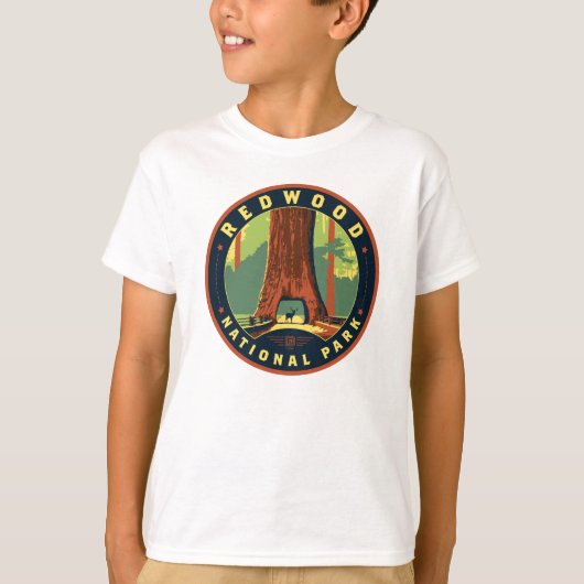 Nationaal park Redwood T-shirt (Voorkant)
