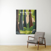 Nationaal park Redwoods Wandkleed (In situ)