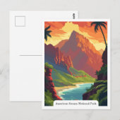 Nationaal park regenwoud Amerikaans-Samoa Briefkaart (Voorkant / Achterkant)