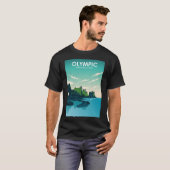 Nationaal Park Reisposter T-shirt (Voorkant volledig)
