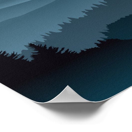 Nationaal Park Reisposter van het Grote Smoky Moun Poster (Hoek)