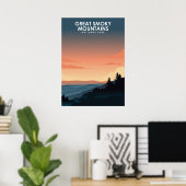 Nationaal Park Reisposter van het Grote Smoky Moun Poster (Thuiskantoor)