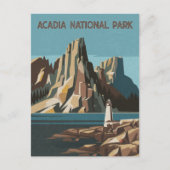 Nationaal park Retro Acadia Briefkaart (Voorkant)