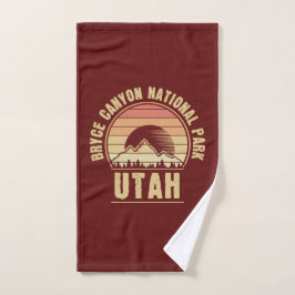 Nationaal park Retro Bryce Canyon Utah Handdoek