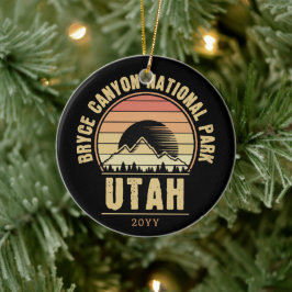 Nationaal park Retro Bryce Canyon Utah Keramisch Ornament