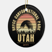 Nationaal park Retro Bryce Canyon Utah Keramisch Ornament (Links)