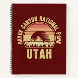 Nationaal park Retro Bryce Canyon Utah Notitieboek