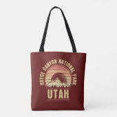 Nationaal park Retro Bryce Canyon Utah Tote Bag (Achterkant)