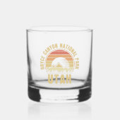 Nationaal park Retro Bryce Canyon Utah Whisky Glas (Voorkant)