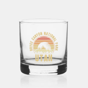 Nationaal park Retro Bryce Canyon Utah Whisky Glas