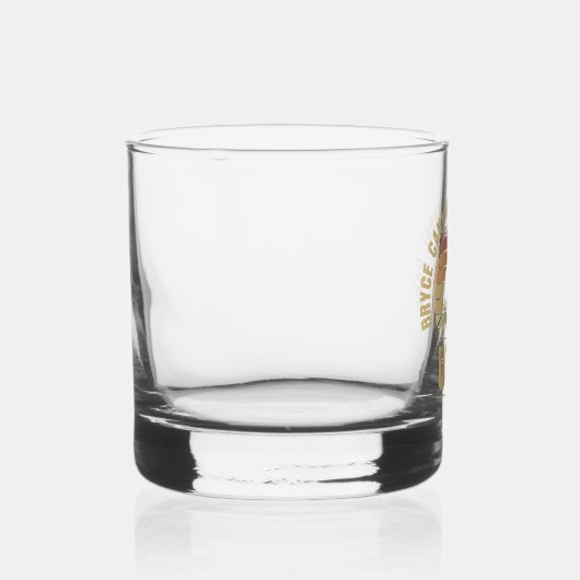 Nationaal park Retro Bryce Canyon Utah Whisky Glas (Rechts)