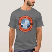 Nationaal Park Retro Compass Embleem T-shirt (Voorkant)