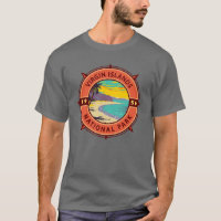 Nationaal Park Retro Compass Embleem van de Maagde