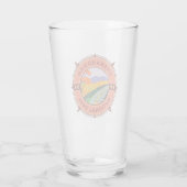 Nationaal Park Retro Compass Emblem Glas (Achterkant)