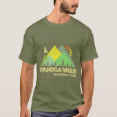 Nationaal park Retro  Cuyahoga T-shirt (Voorkant)