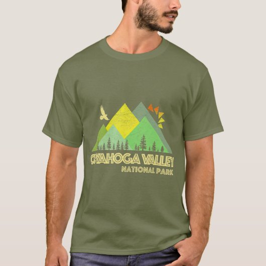 Nationaal park Retro  Cuyahoga T-shirt (Voorkant)